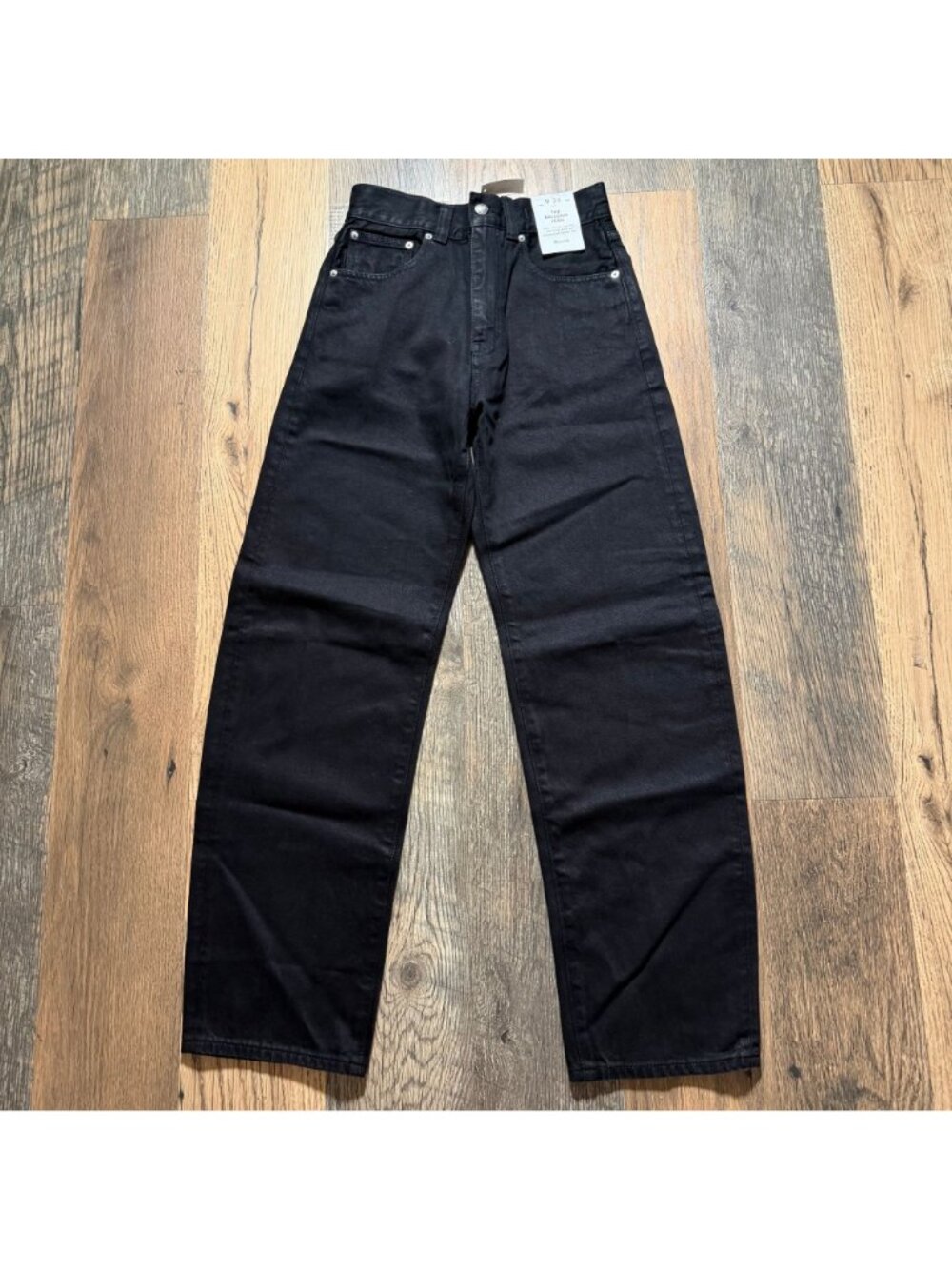 Madewell The Balloon Jean Black Frost Size 24 NWT NW241 - Picture 2 of 6